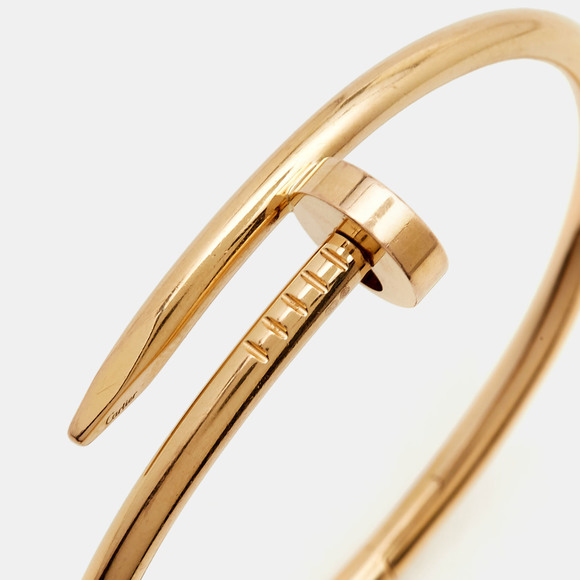 CARTIER Juste Un Clou 18k Rose Gold Bracelet 16 - Picture 2 of 6